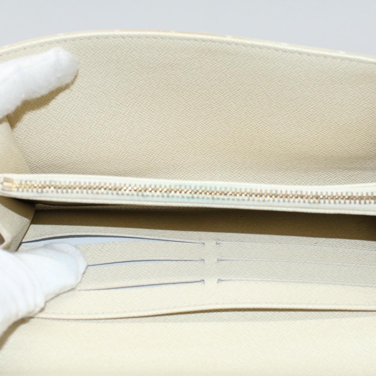 LOUIS VUITTON Mini Lin Portefeiulle Sarah Long Wallet Dunne M95311 LV 56151