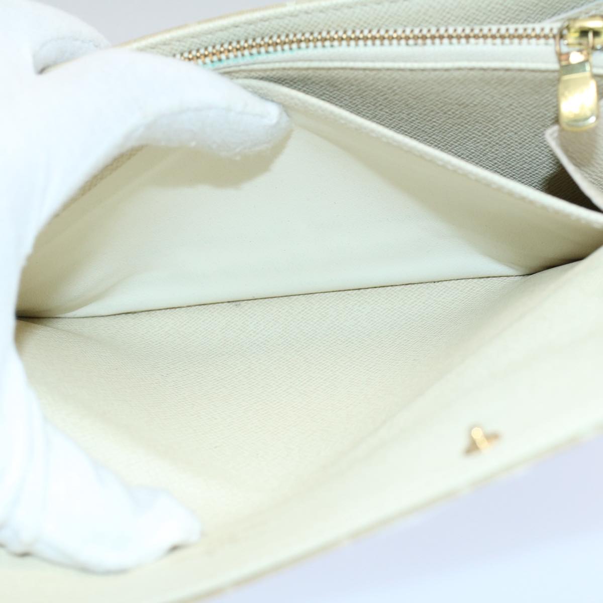 LOUIS VUITTON Mini Lin Portefeiulle Sarah Long Wallet Dunne M95311 LV 56151