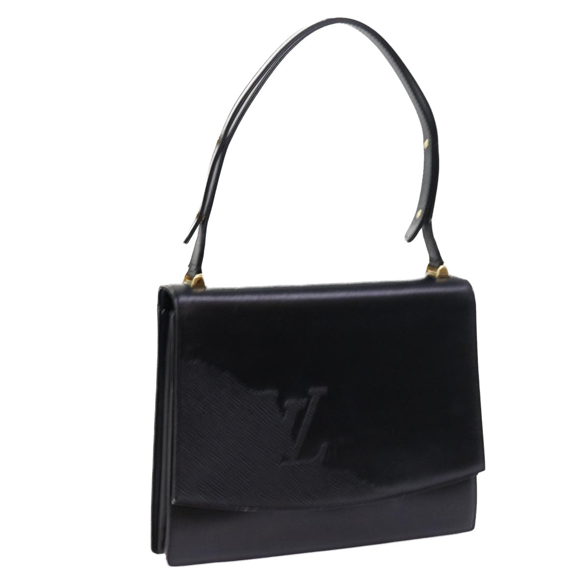 LOUIS VUITTON Opera Line Delph Shoulder Bag Leather Black M63932 LV 56152