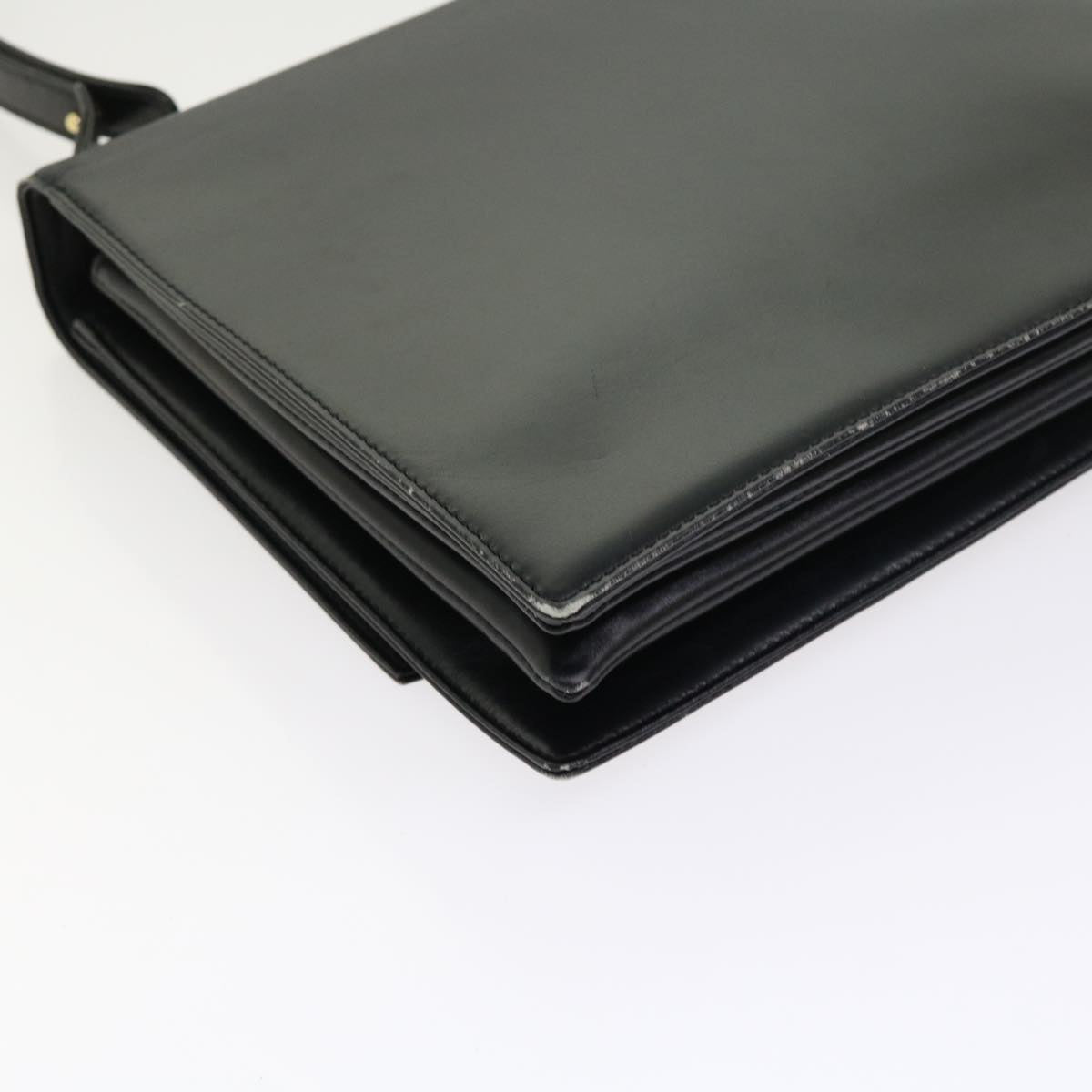 LOUIS VUITTON Opera Line Delph Shoulder Bag Leather Black M63932 LV 56152