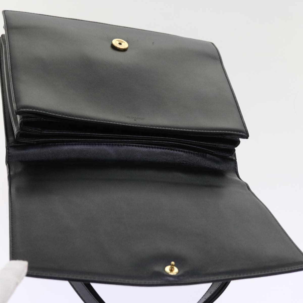 LOUIS VUITTON Opera Line Delph Shoulder Bag Leather Black M63932 LV 56152