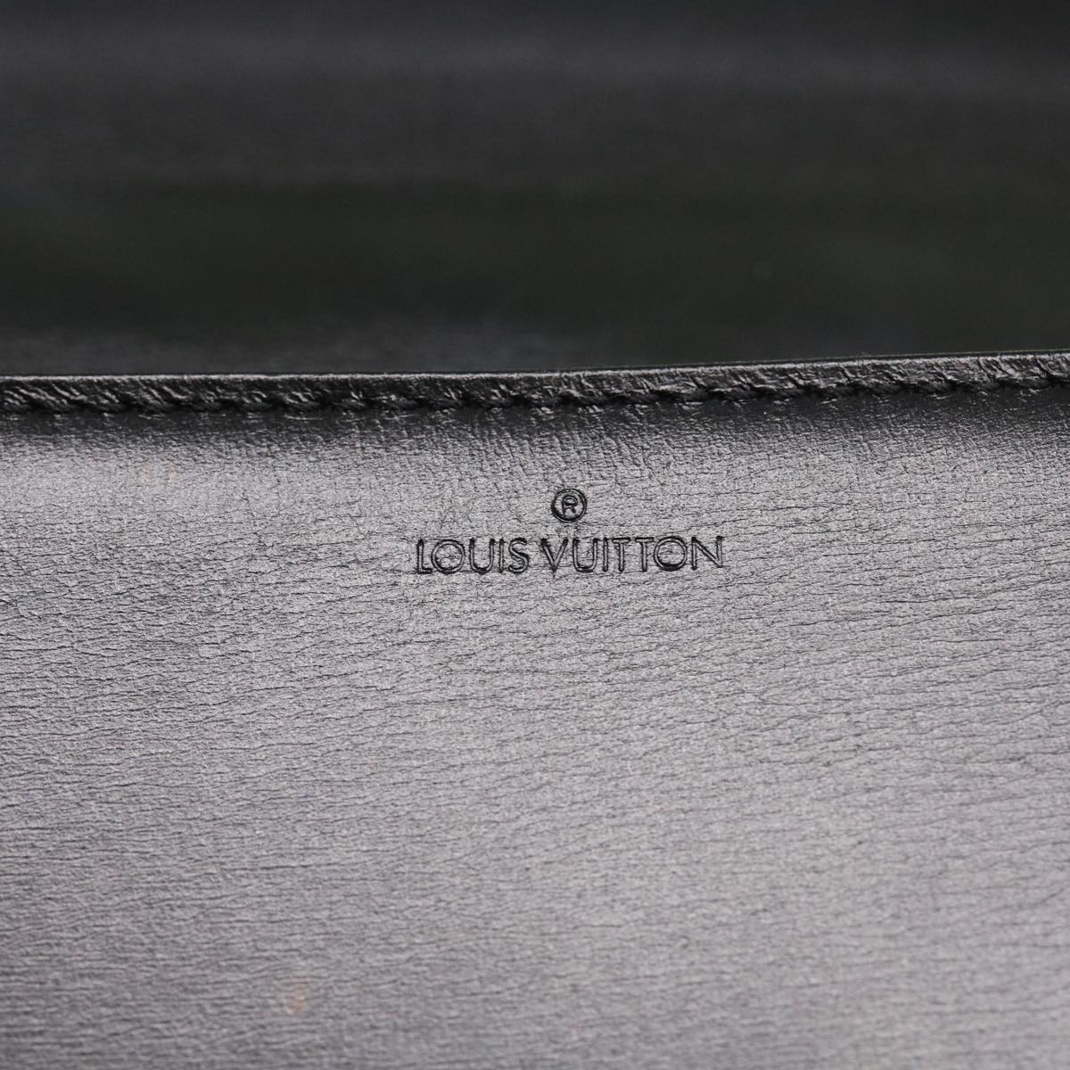 LOUIS VUITTON Opera Line Delph Shoulder Bag Leather Black M63932 LV 56152