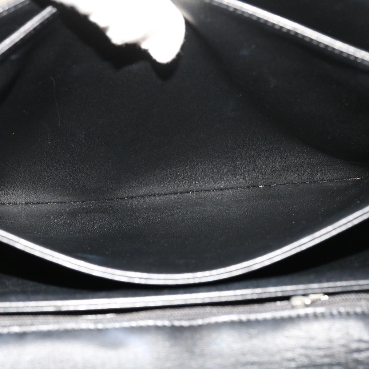 LOUIS VUITTON Opera Line Delph Shoulder Bag Leather Black M63932 LV 56152