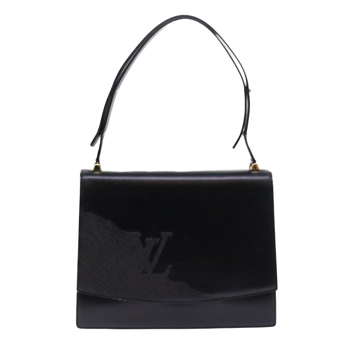 LOUIS VUITTON Opera Line Delph Shoulder Bag Leather Black M63932 LV 56152