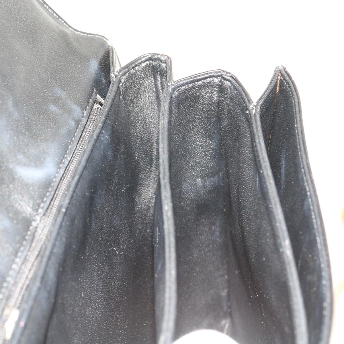 LOUIS VUITTON Opera Line Delph Shoulder Bag Leather Black M63932 LV 56152