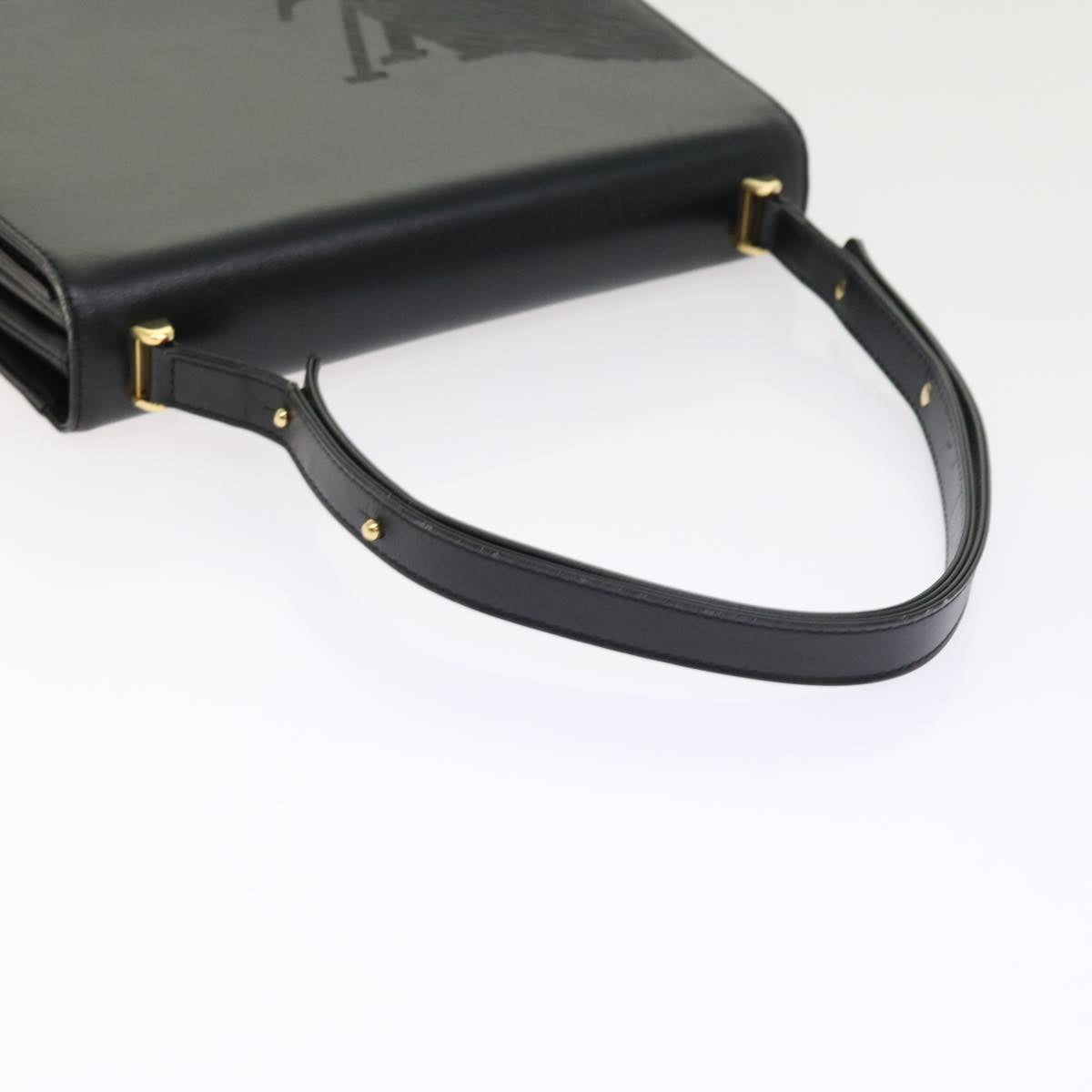 LOUIS VUITTON Opera Line Delph Shoulder Bag Leather Black M63932 LV 56152