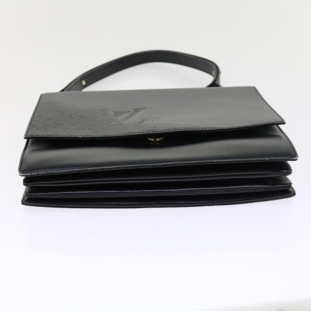LOUIS VUITTON Opera Line Delph Shoulder Bag Leather Black M63932 LV 56152