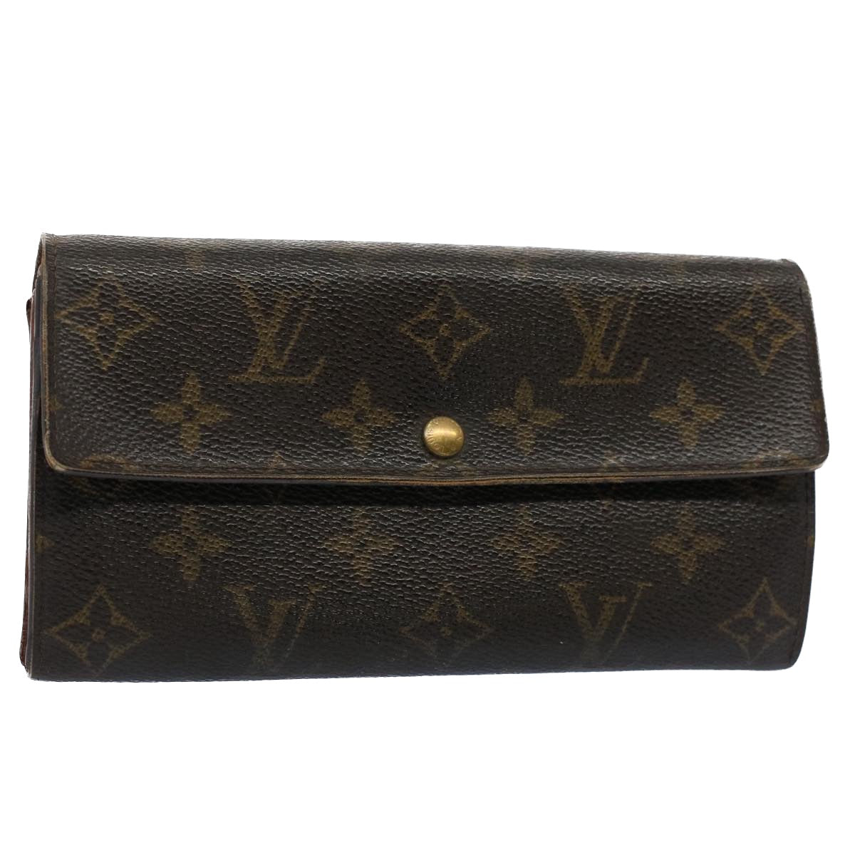 LOUIS VUITTON Monogram Portefeuille Sarah Long Wallet M60531 LV 56153