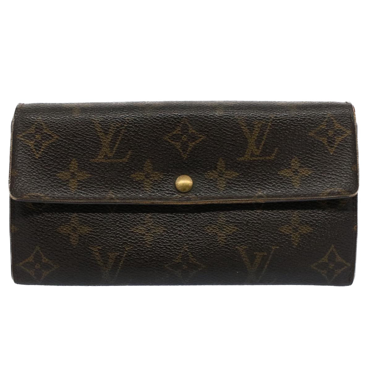 LOUIS VUITTON Monogram Portefeuille Sarah Long Wallet M60531 LV 56153