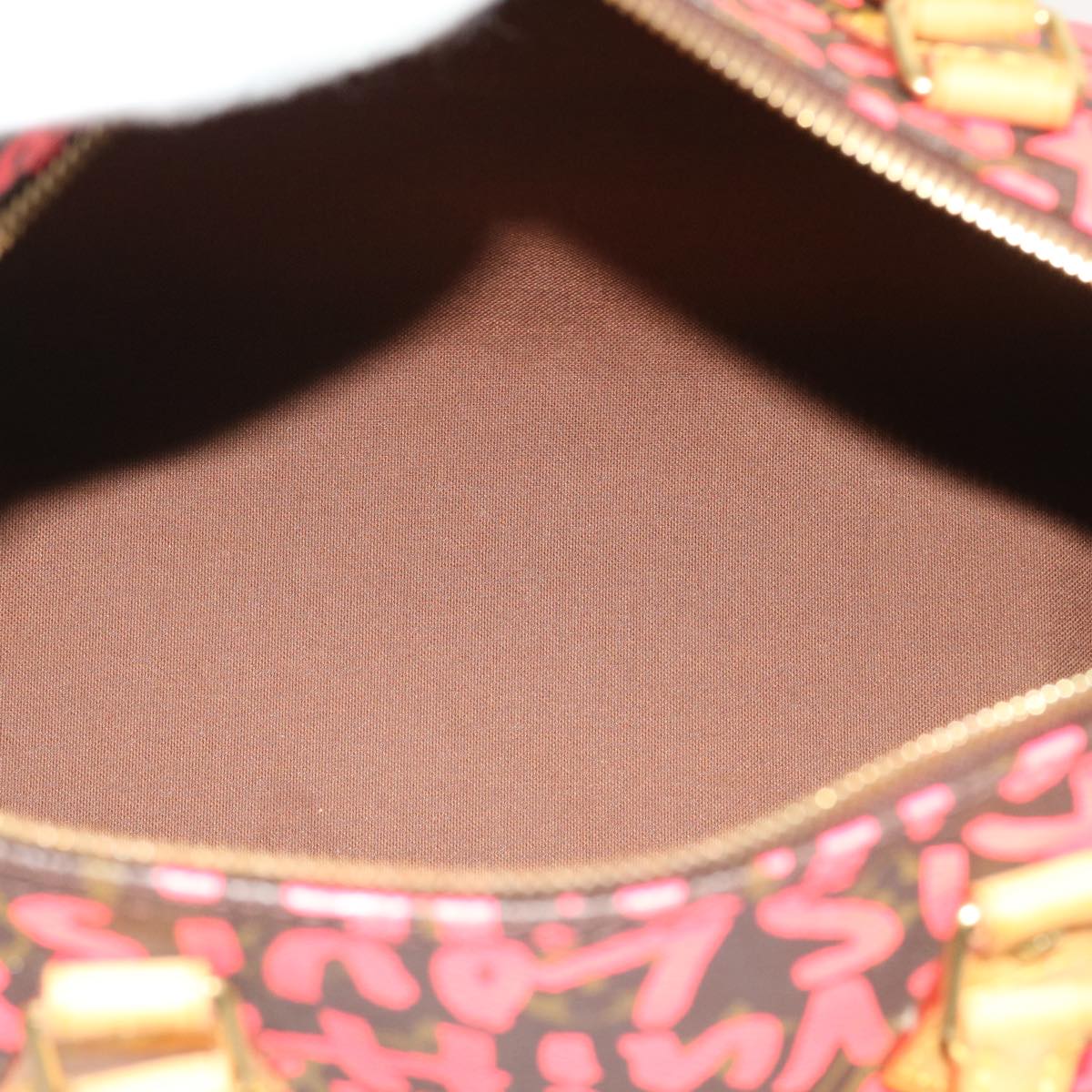 LOUIS VUITTON Monogram Graffiti Speedy 30 Hand Bag Pink M93704 LV 56156A