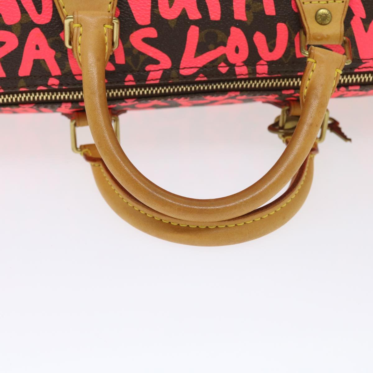 LOUIS VUITTON Monogram Graffiti Speedy 30 Hand Bag Pink M93704 LV 56156A