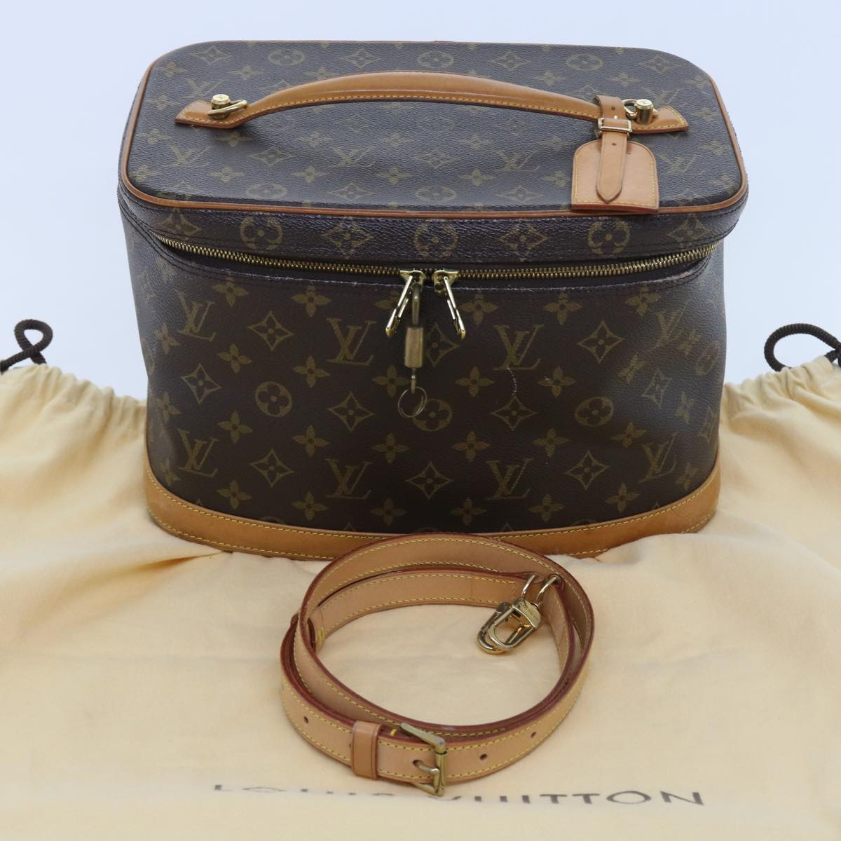 LOUIS VUITTON Monogram Nice Hand Bag 2way M47280 LV 56158