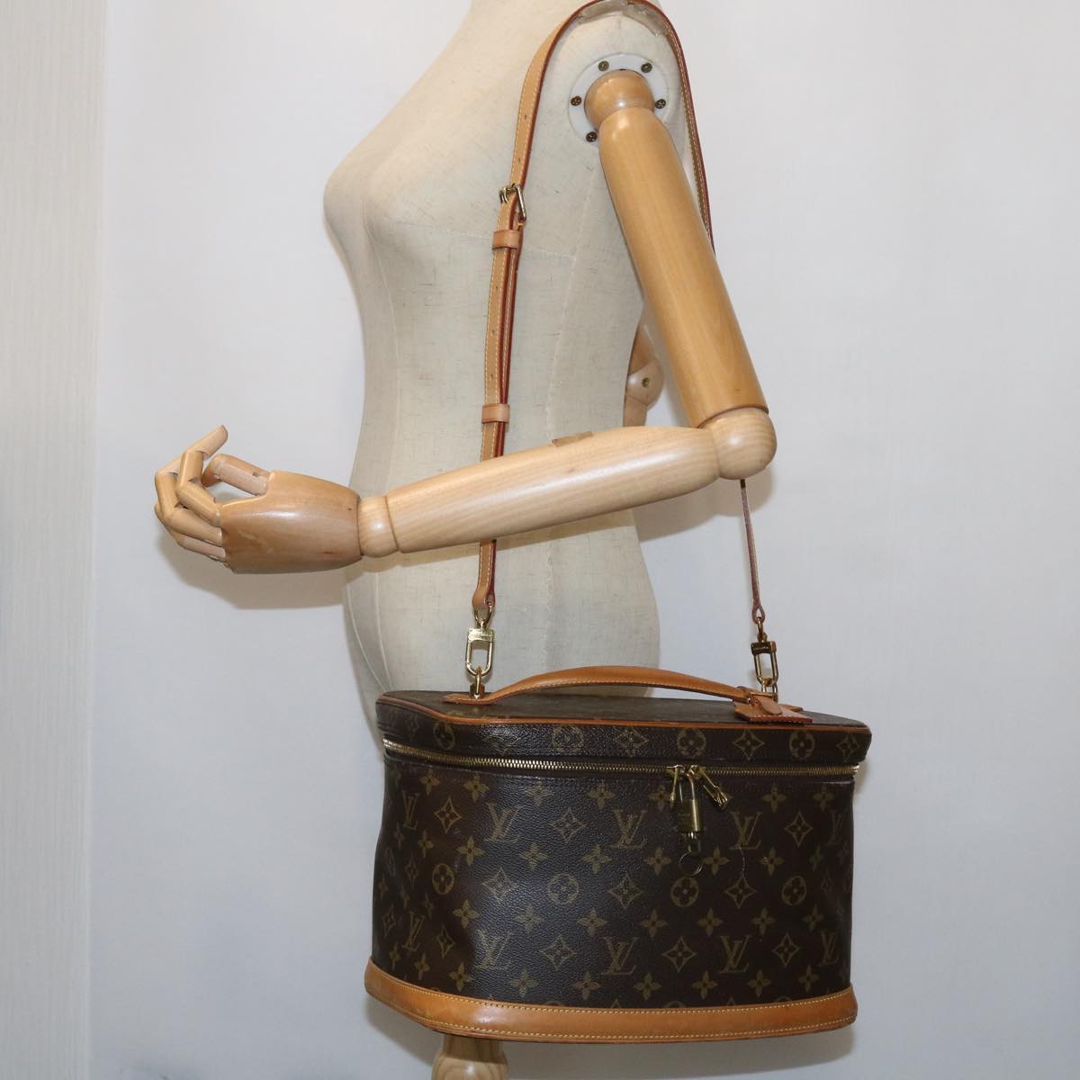 LOUIS VUITTON Monogram Nice Hand Bag 2way M47280 LV 56158