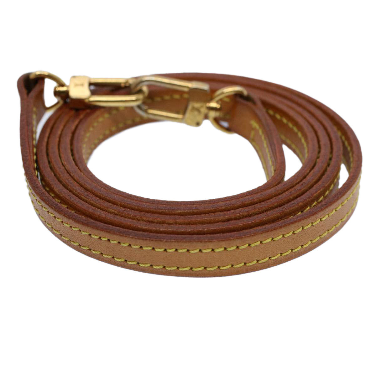 LOUIS VUITTON Shoulder Strap Leather 47.2"" Beige LV 56163