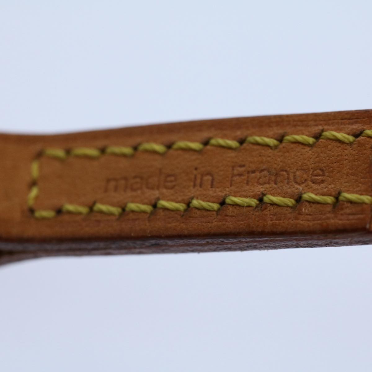 LOUIS VUITTON Shoulder Strap Leather 47.2"" Beige LV 56163