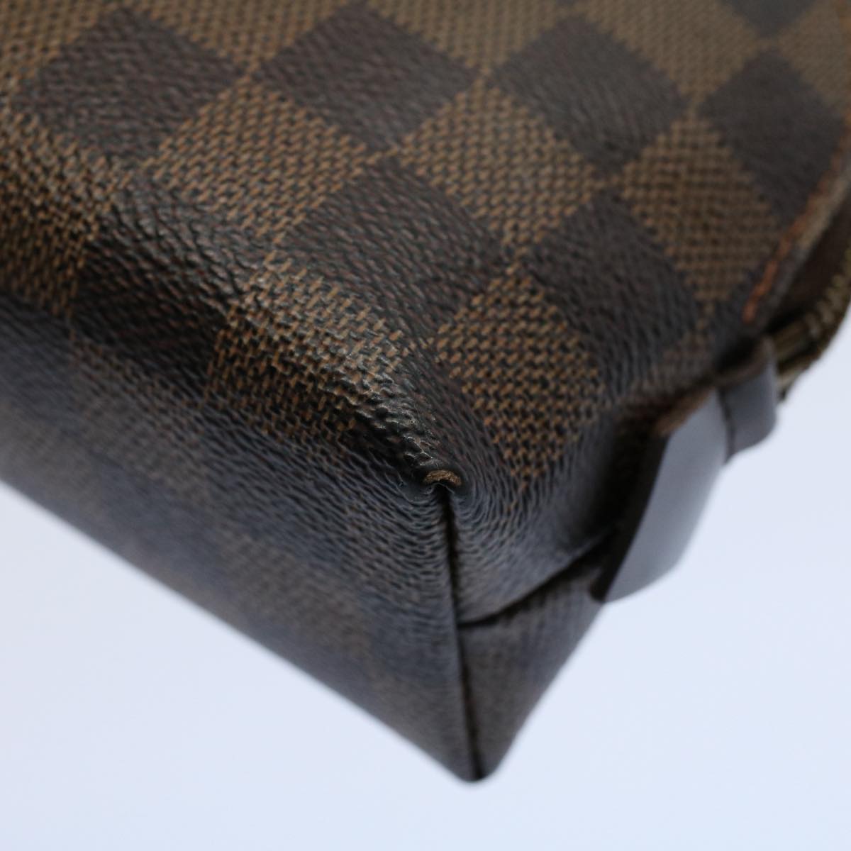 LOUIS VUITTON Damier Ebene Pochette Cosmetic PM Pouch N47516 LV 56169