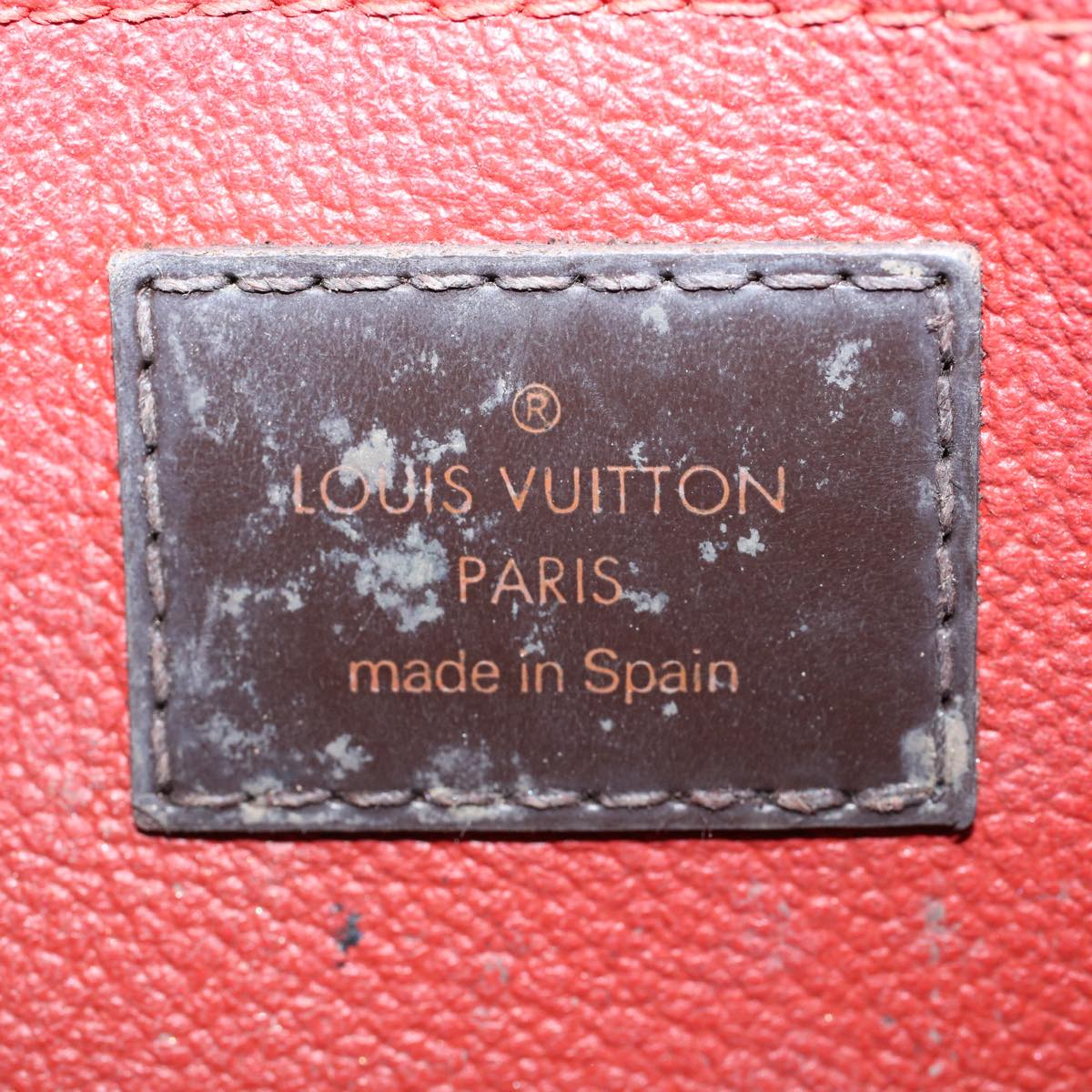 LOUIS VUITTON Damier Ebene Pochette Cosmetic PM Pouch N47516 LV 56169