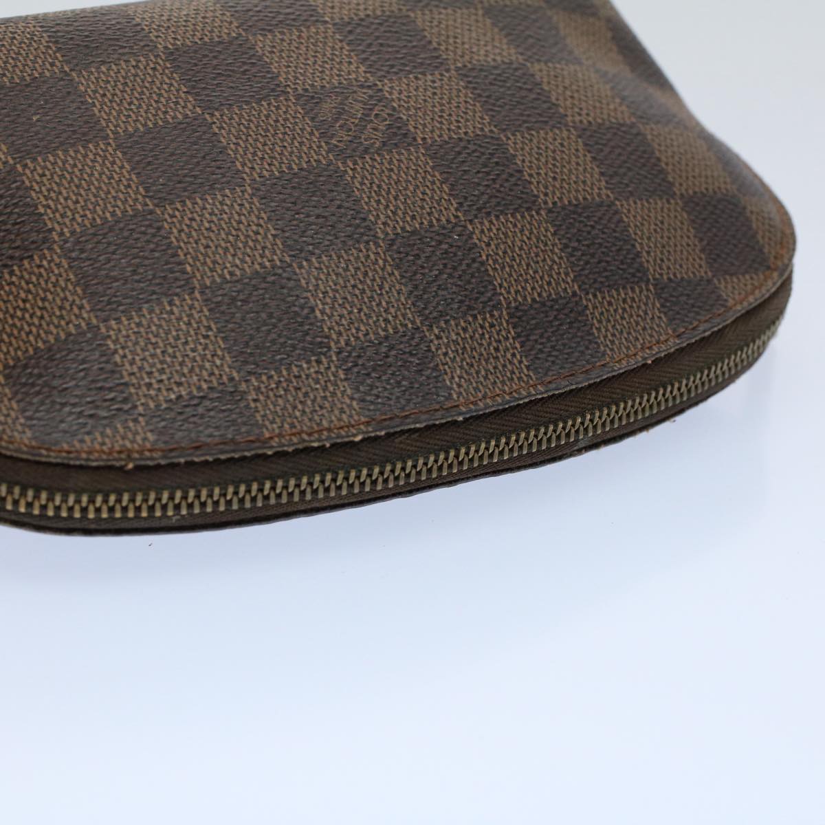 LOUIS VUITTON Damier Ebene Pochette Cosmetic PM Pouch N47516 LV 56169