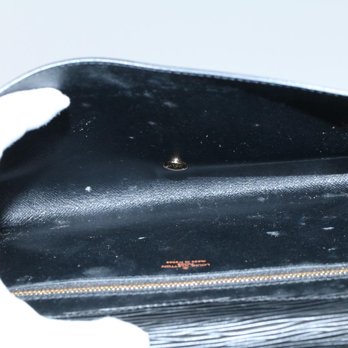 LOUIS VUITTON Epi Art Deco Clutch Bag Black M52632 LV 56187