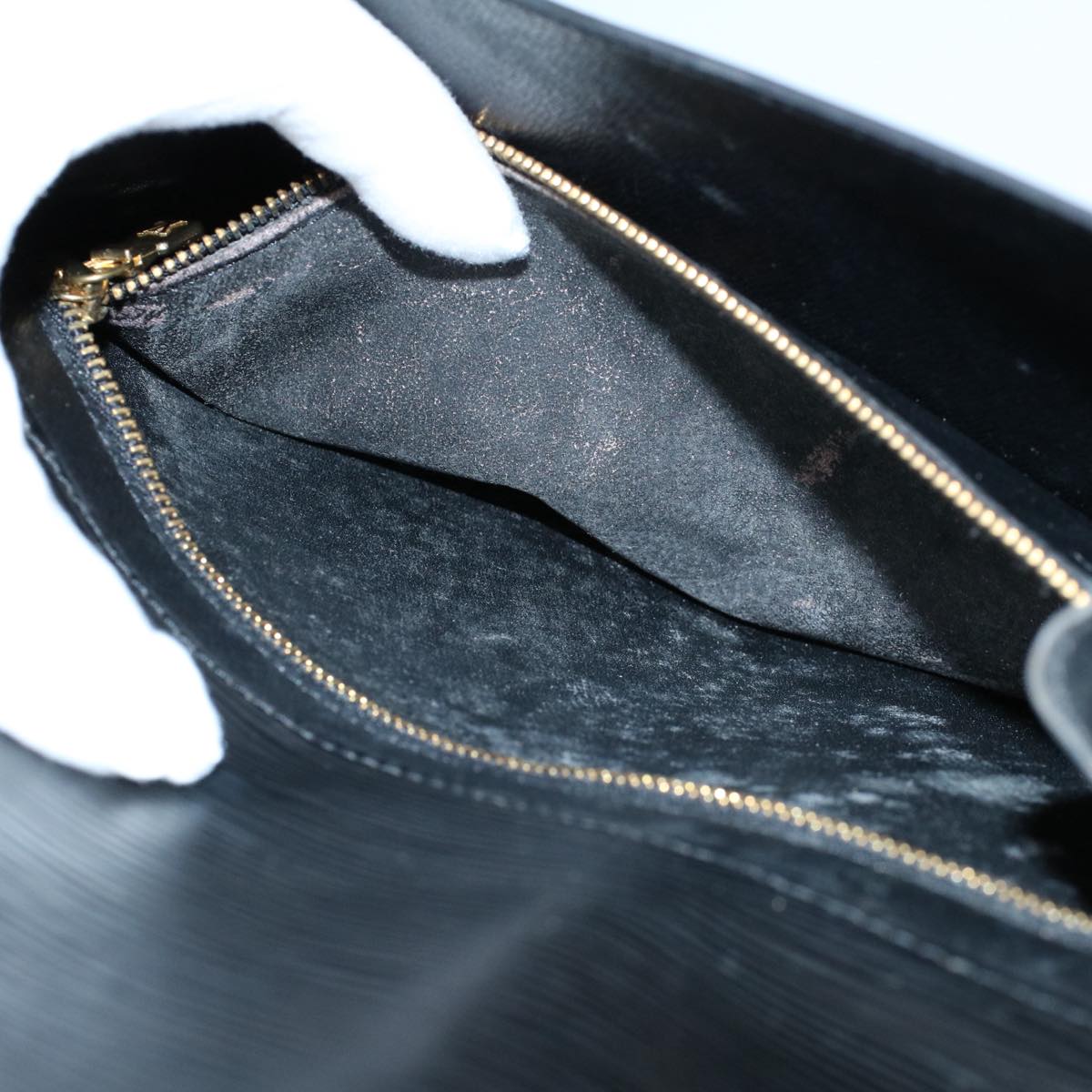 LOUIS VUITTON Epi Art Deco Clutch Bag Black M52632 LV 56187