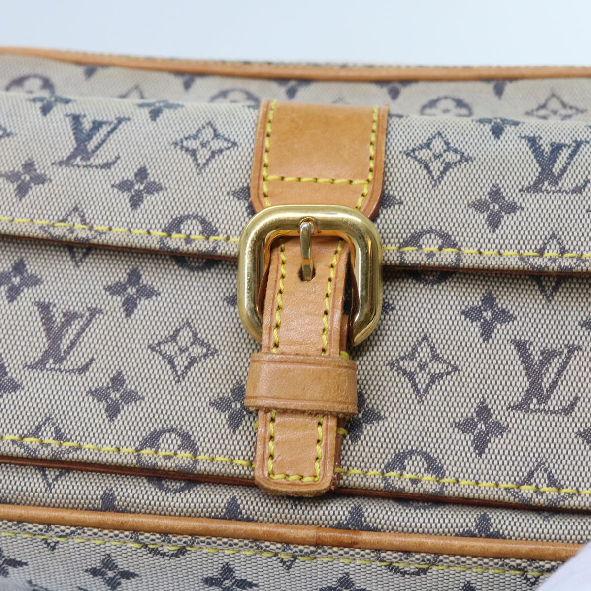 LOUIS VUITTON Monogram Mini Juliet MM Shoulder Bag Blue M92004 LV 56190