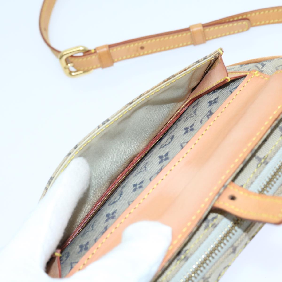 LOUIS VUITTON Monogram Mini Juliet MM Shoulder Bag Blue M92004 LV 56190