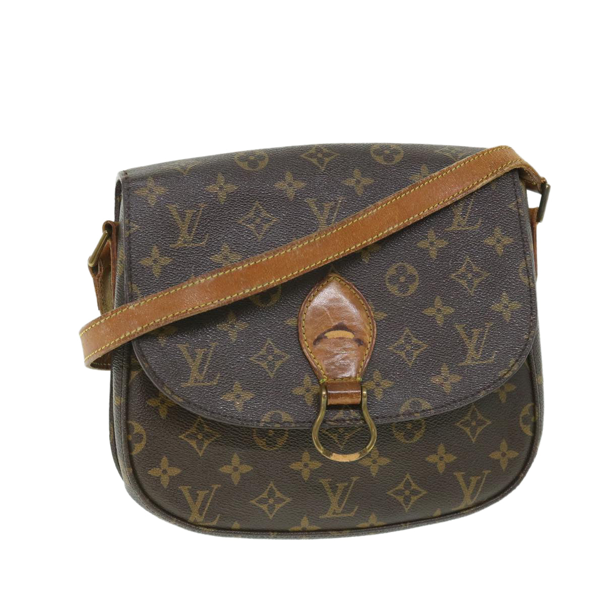 LOUIS VUITTON Monogram Saint Cloud GM Shoulder Bag M51242 LV 56207