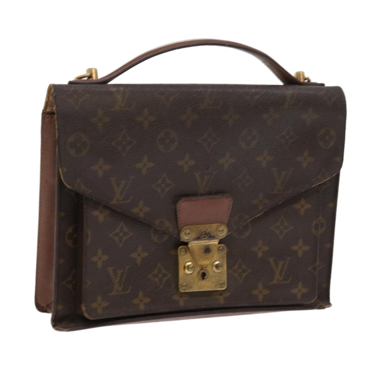 LOUIS VUITTON Monogram Monceau 28 Hand Bag 2way M51185 LV 56212