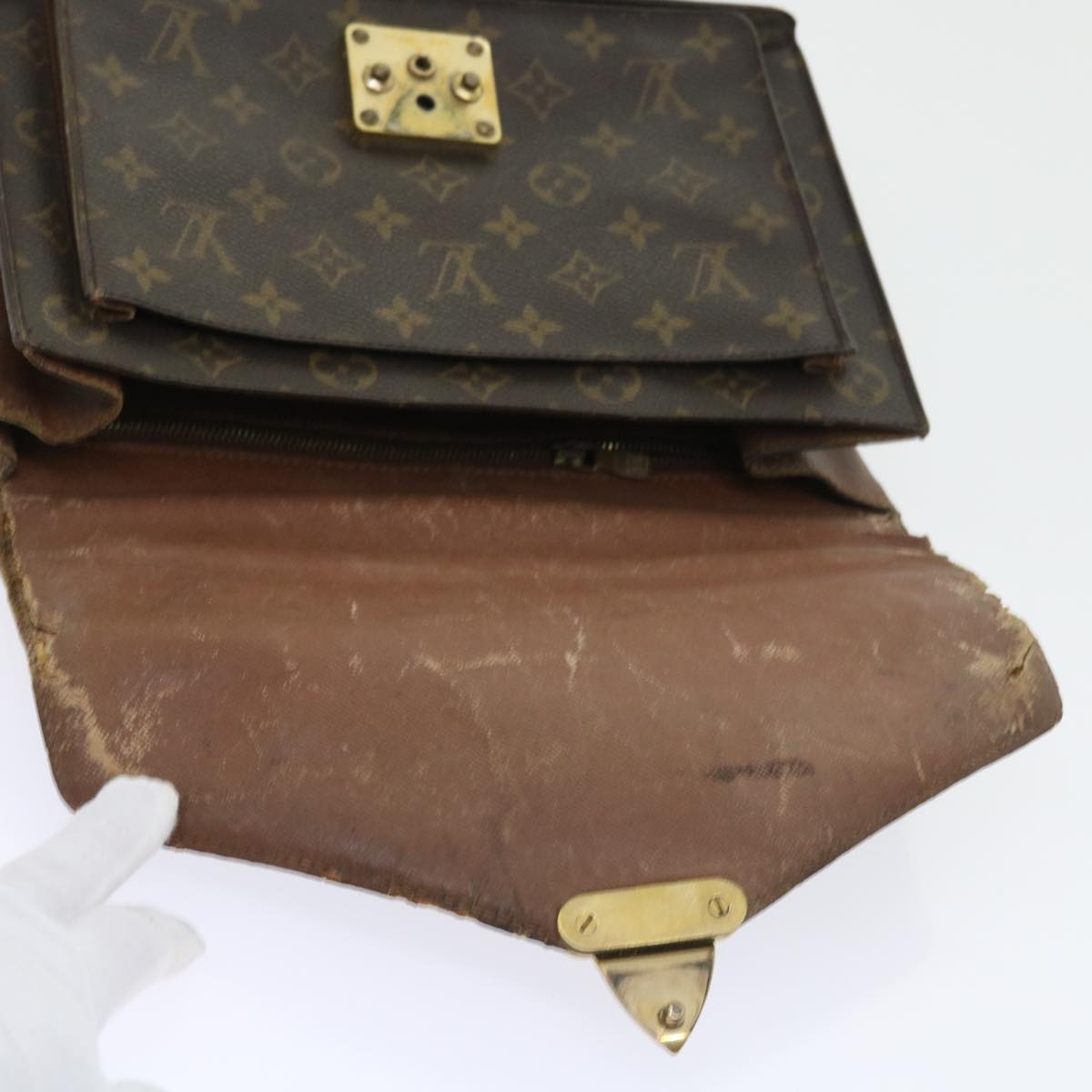 LOUIS VUITTON Monogram Monceau 28 Hand Bag 2way M51185 LV 56212