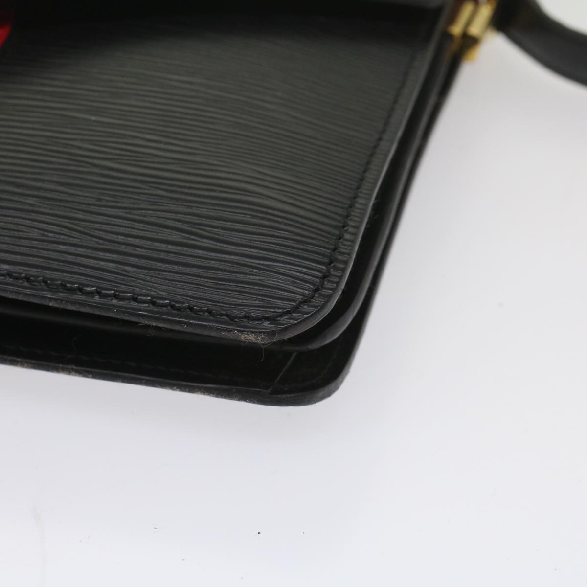 LOUIS VUITTON Epi Osh Shoulder Bag Black Red M52447 LV 56214
