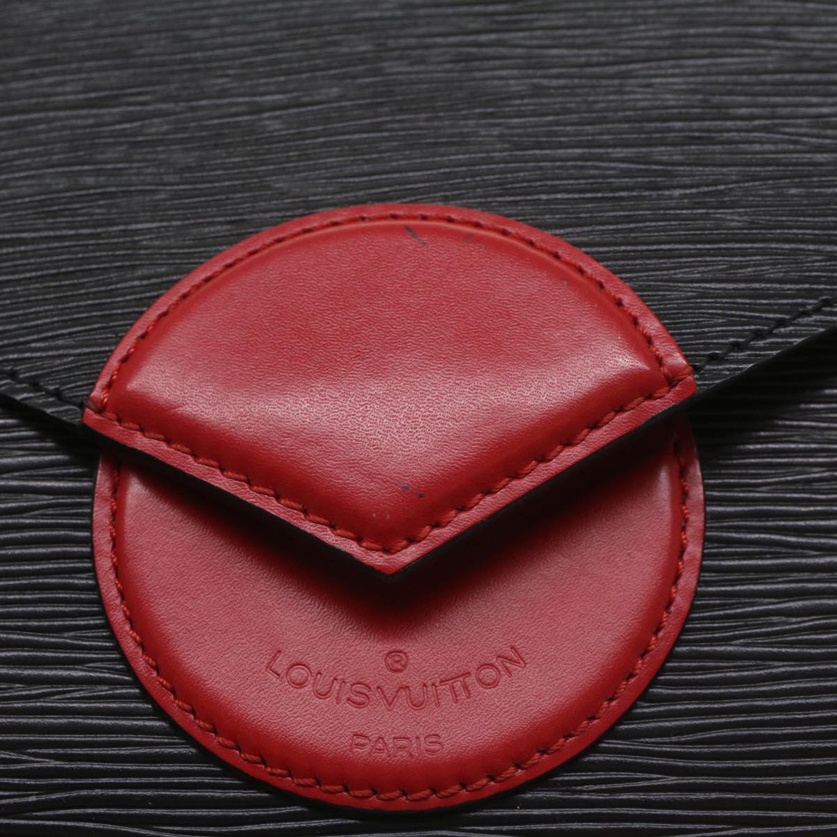 LOUIS VUITTON Epi Osh Shoulder Bag Black Red M52447 LV 56214