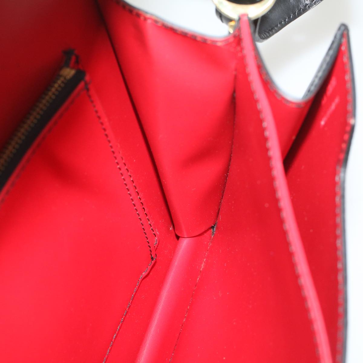 LOUIS VUITTON Epi Osh Shoulder Bag Black Red M52447 LV 56214