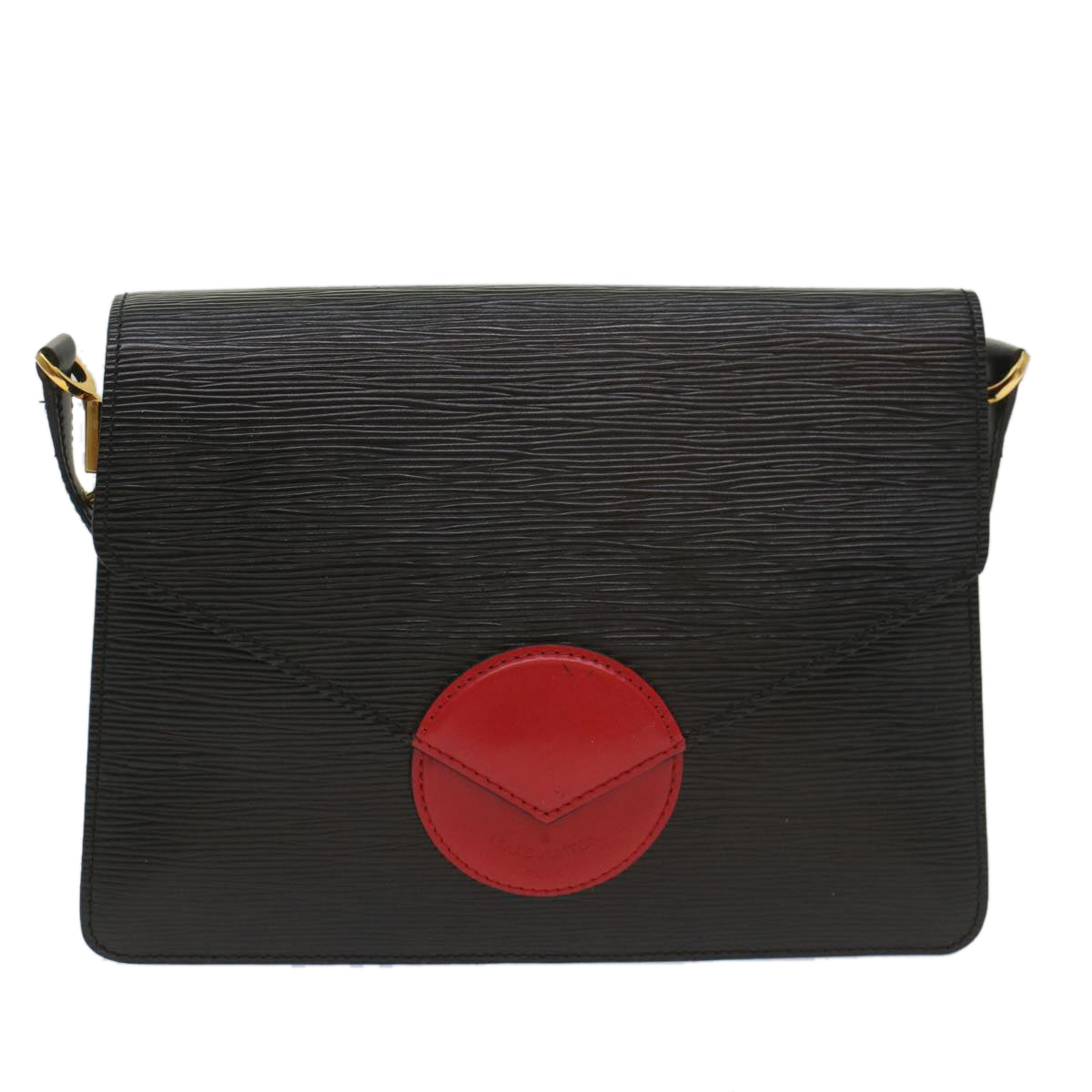 LOUIS VUITTON Epi Osh Shoulder Bag Black Red M52447 LV 56214