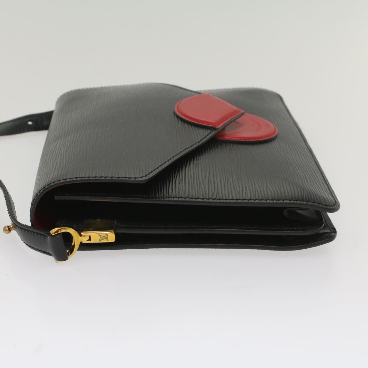 LOUIS VUITTON Epi Osh Shoulder Bag Black Red M52447 LV 56214