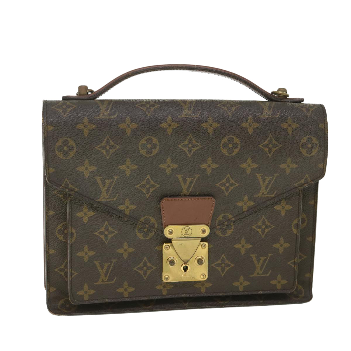LOUIS VUITTON Monogram Monceau 28 Hand Bag 2way M51185 LV 56215