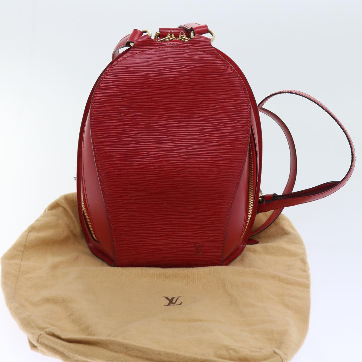 LOUIS VUITTON Epi Mabillon Backpack Castilian Red M52237 LV 56221