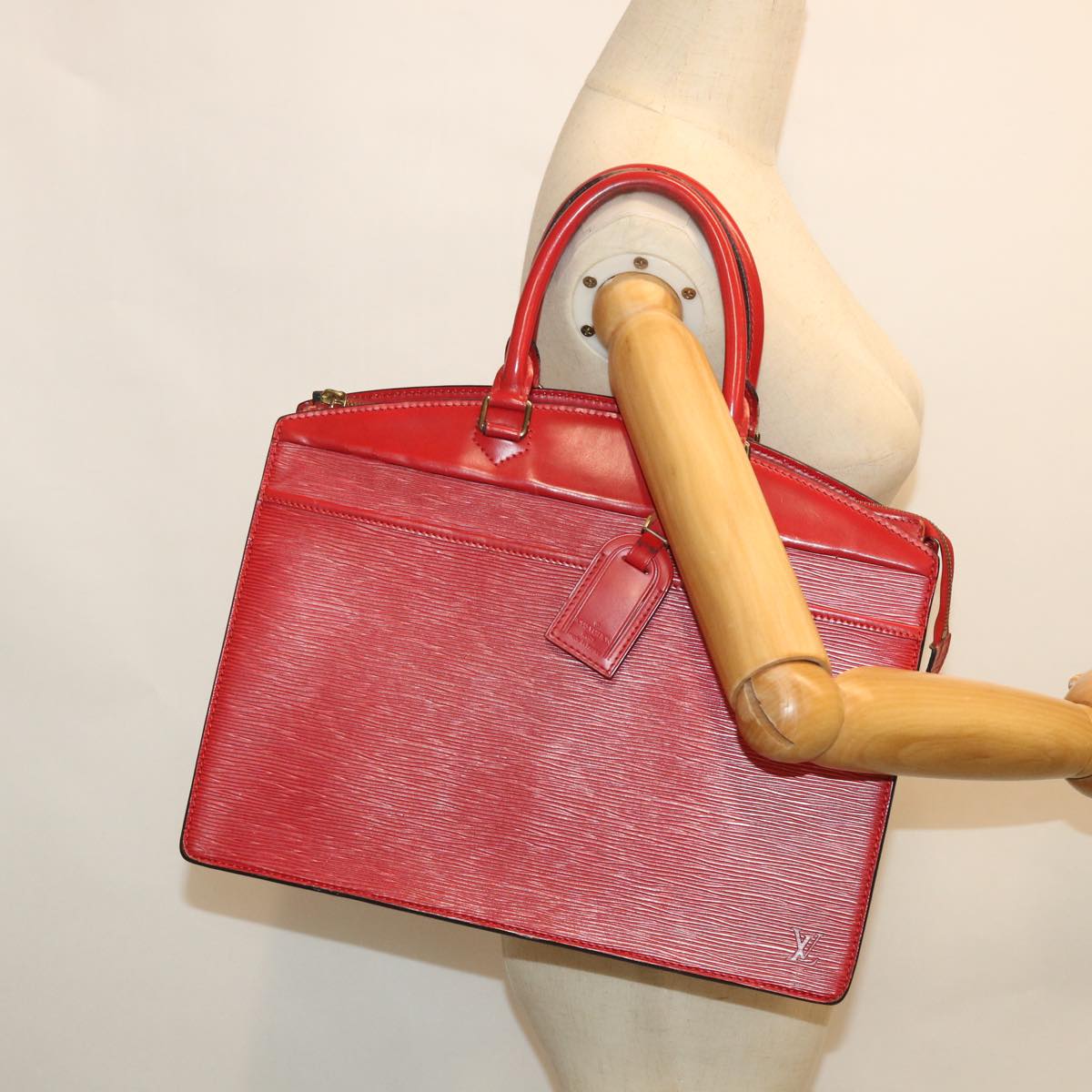 LOUIS VUITTON Epi Riviera Hand Bag Red M48187 LV 56223