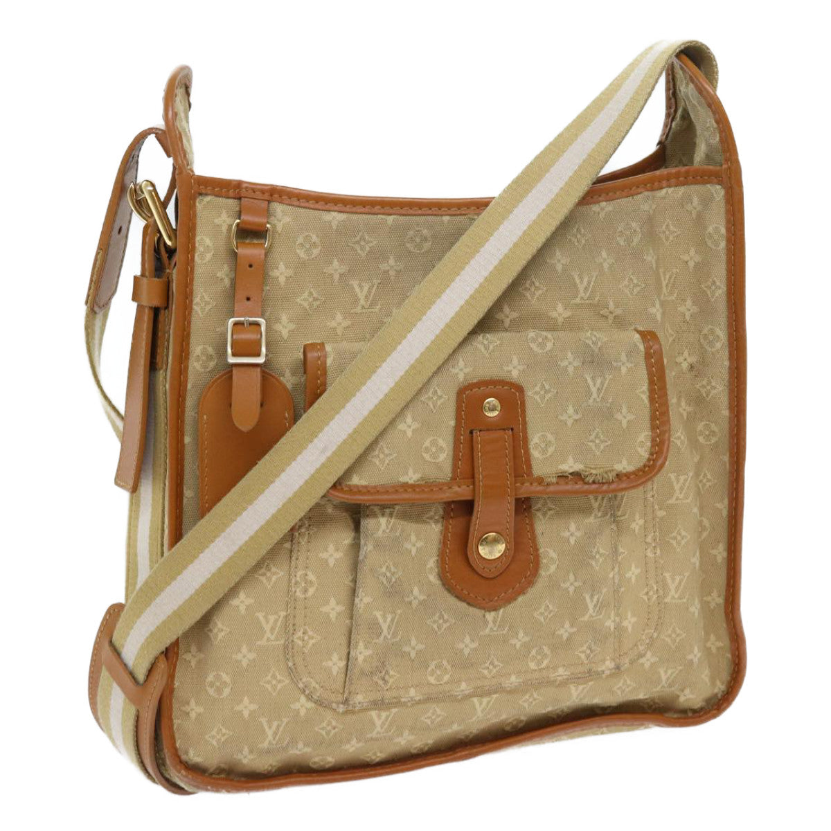 LOUIS VUITTON Monogram Mini Buzas Marie Kate Bag Beige M92323 LV 56230