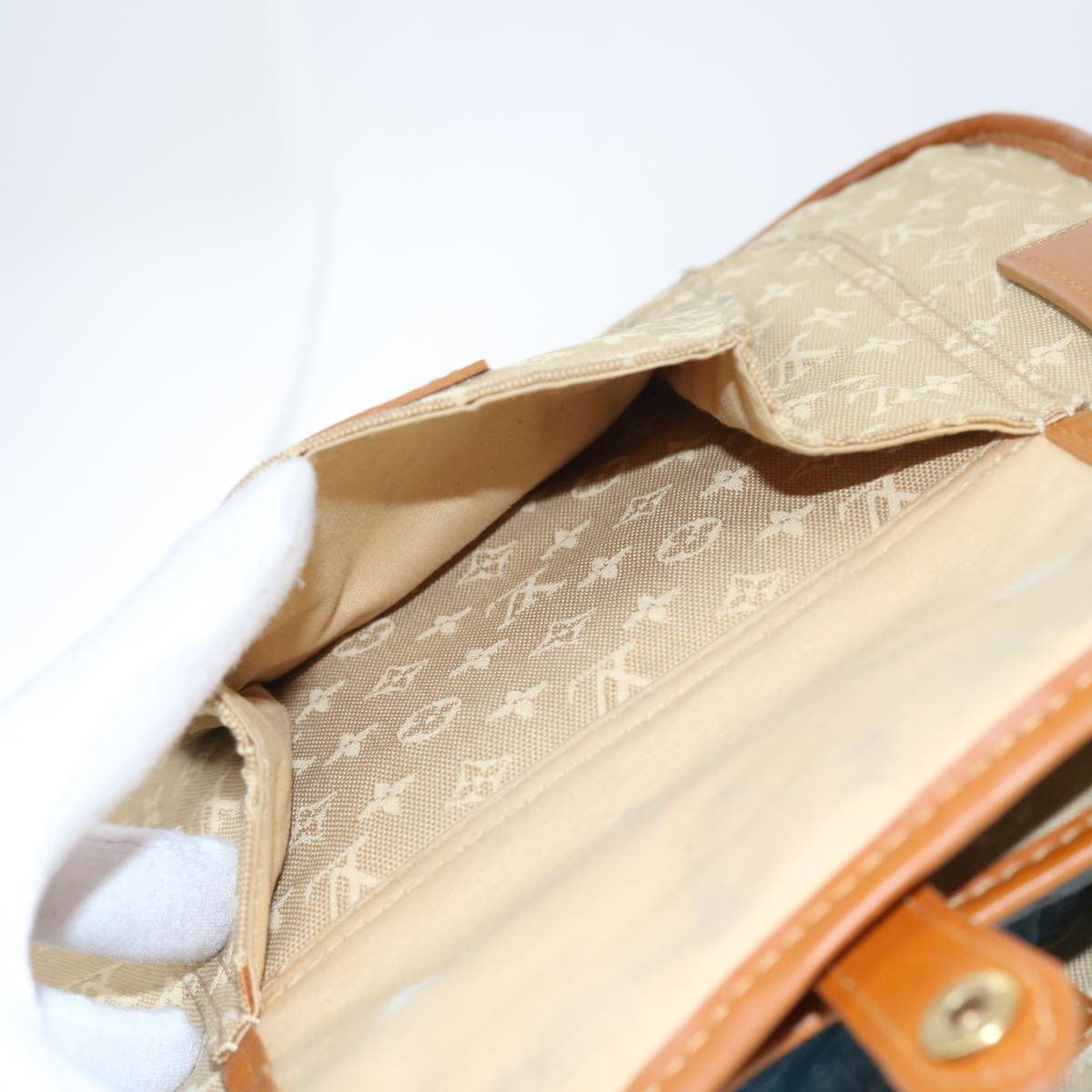 LOUIS VUITTON Monogram Mini Buzas Marie Kate Bag Beige M92323 LV 56230