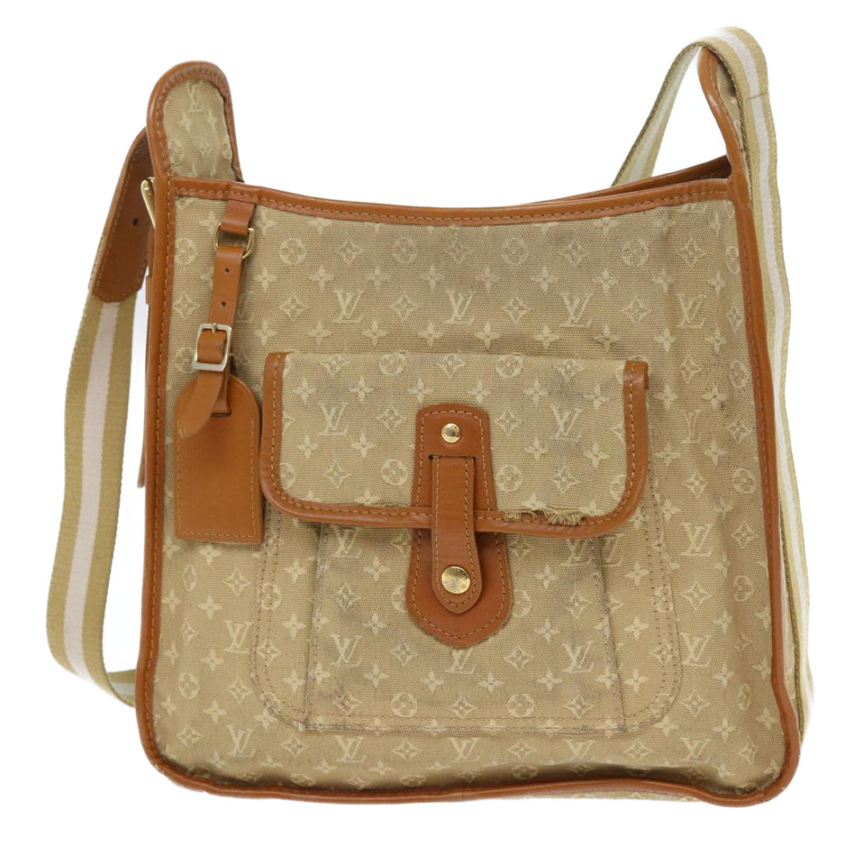 LOUIS VUITTON Monogram Mini Buzas Marie Kate Bag Beige M92323 LV 56230