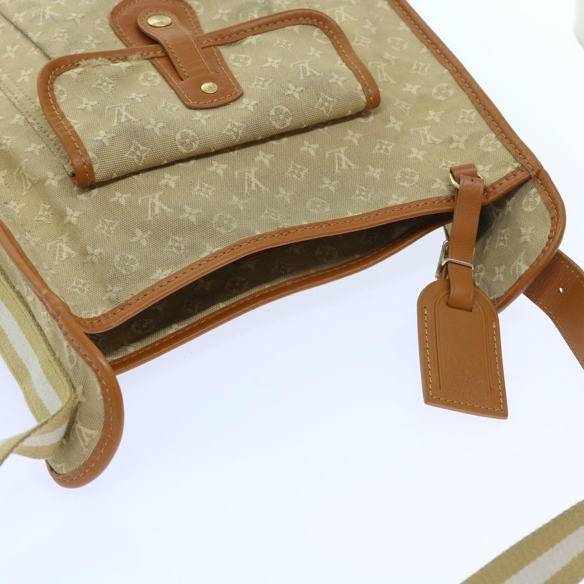 LOUIS VUITTON Monogram Mini Buzas Marie Kate Bag Beige M92323 LV 56230