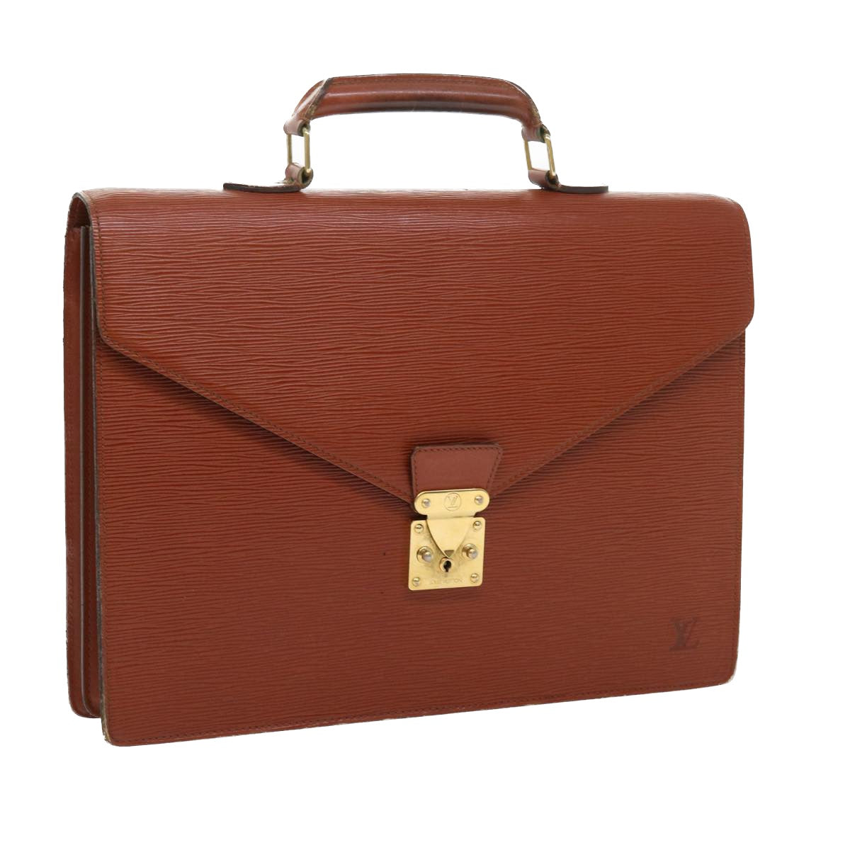 LOUIS VUITTON Epi Serviette Conseiller Briefcase Brown M54423 LV 56242