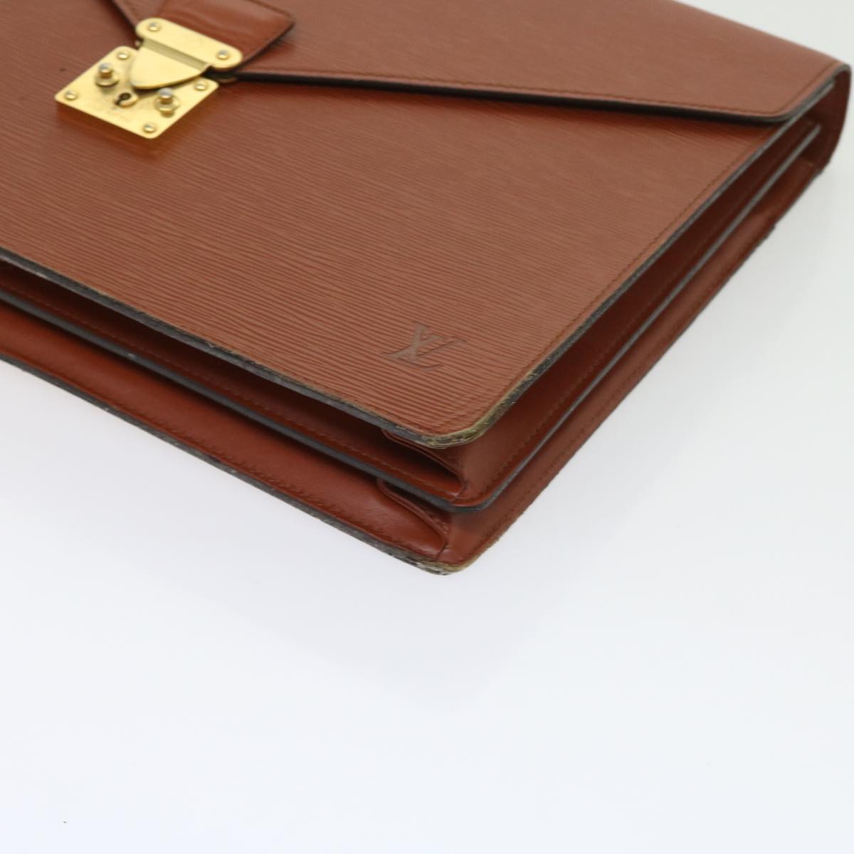 LOUIS VUITTON Epi Serviette Conseiller Briefcase Brown M54423 LV 56242