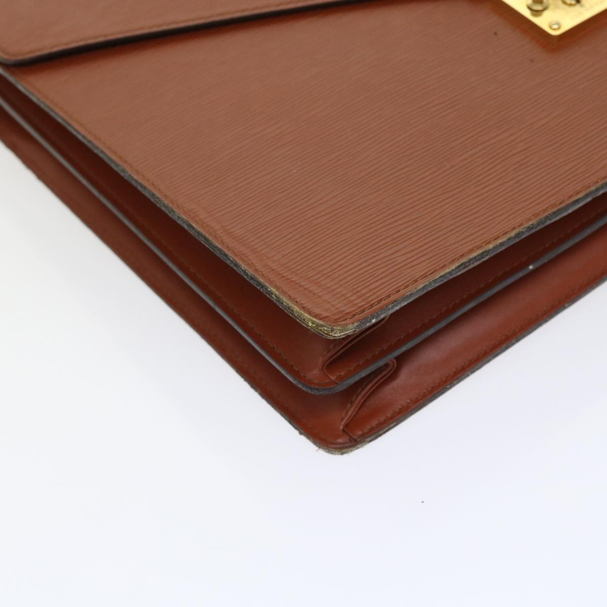LOUIS VUITTON Epi Serviette Conseiller Briefcase Brown M54423 LV 56242