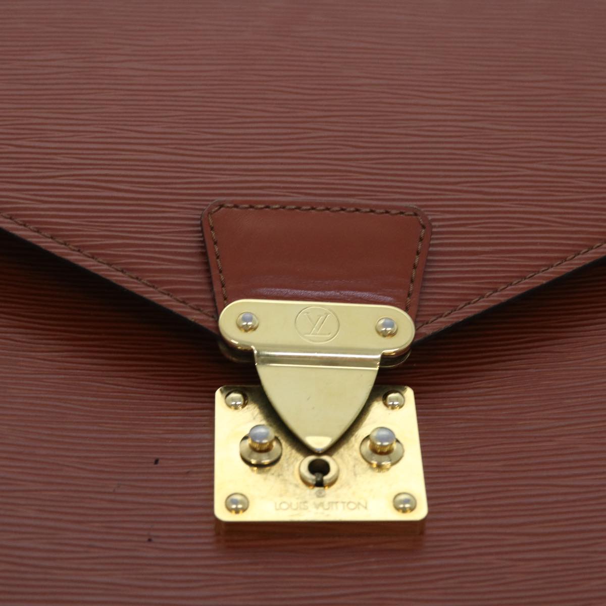LOUIS VUITTON Epi Serviette Conseiller Briefcase Brown M54423 LV 56242