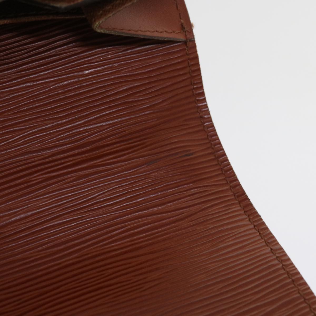 LOUIS VUITTON Epi Serviette Conseiller Briefcase Brown M54423 LV 56242