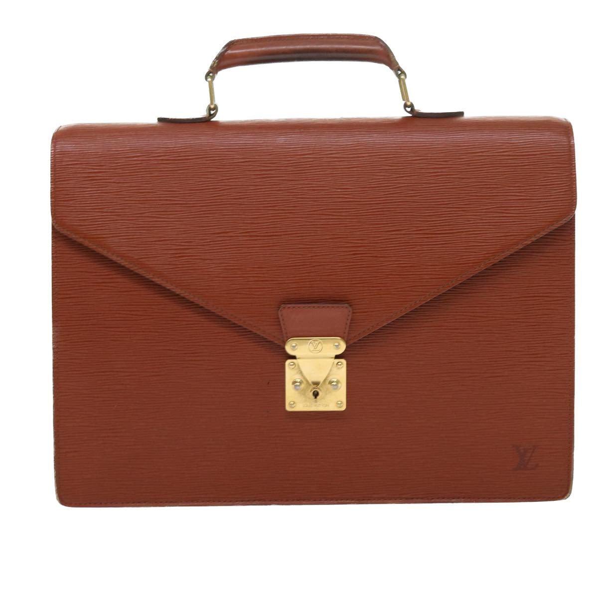 LOUIS VUITTON Epi Serviette Conseiller Briefcase Brown M54423 LV 56242