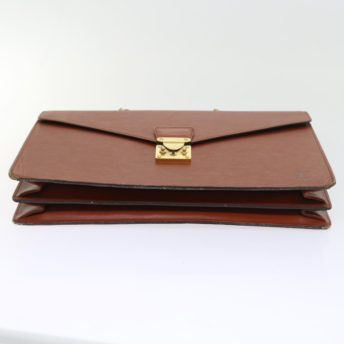 LOUIS VUITTON Epi Serviette Conseiller Briefcase Brown M54423 LV 56242