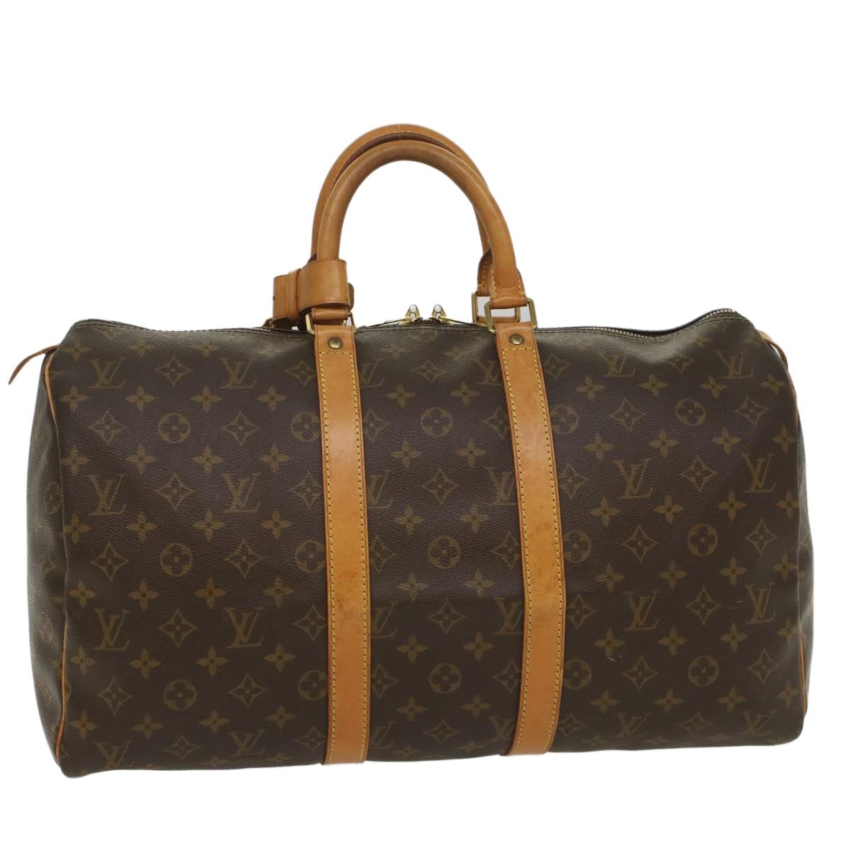 LOUIS VUITTON Monogram Keepall 45 Boston Bag M41428 LV 56244