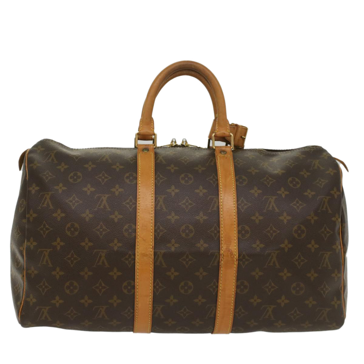 LOUIS VUITTON Monogram Keepall 45 Boston Bag M41428 LV 56244